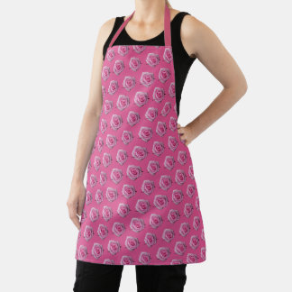 Delantal Rosas Aprons Pink Rose Apron Regalos personalizado