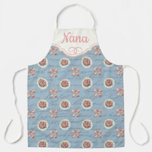 Delantal Rosas de cartas antiguas personalizadas