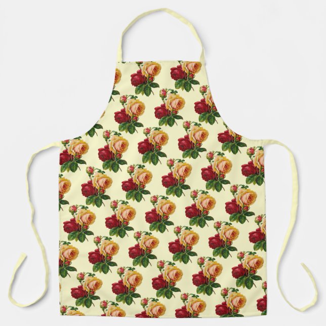 Delantal Rosas de época (Anverso)