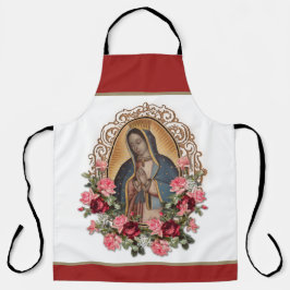 Delantal Rosas de la Virgen María de Nuestra Señora de Guad