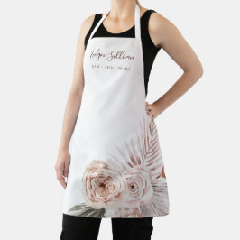 Delantal Rosas del Boho apron profesional de la belleza