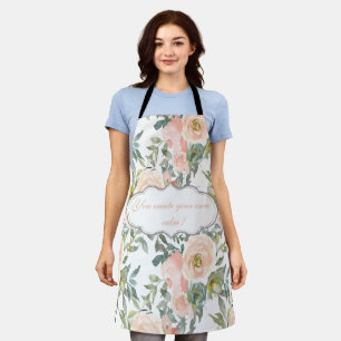 Delantal Rosas Elegantes Chic, Mensaje Motivacional