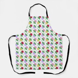 Delantal Rosas Hermosas y Coloridas