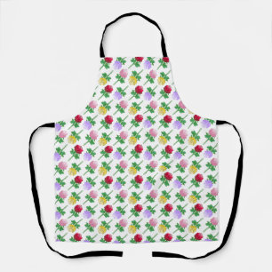 Delantal Rosas Hermosas y Coloridas