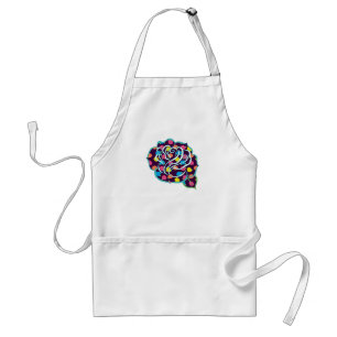 Delantal Rosas Neon Apron
