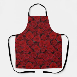 Delantal Rosas rojas brillantes
