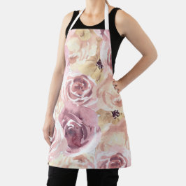 Delantal Rosas rosadas y polvorientas