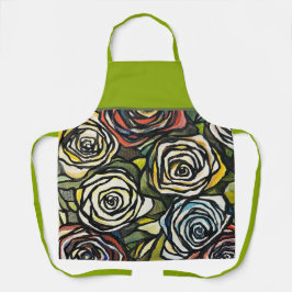 Delantal Rosas vibrantes Apron