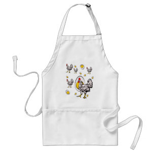 Delantal Roseanne Chicken - Funny Roseanne Rooster y Egg
