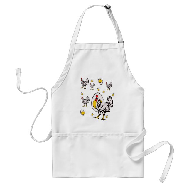Delantal Roseanne Chicken - Funny Roseanne Rooster y Egg (Frente)
