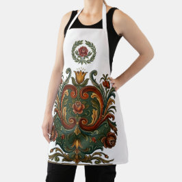 Delantal rosemaling