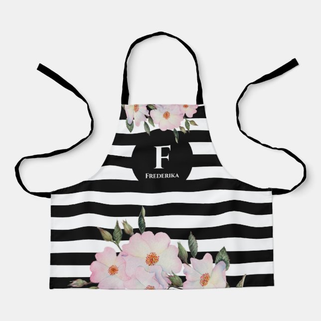 Delantal Roses rosas rosadas Ballerina Bandas Monográficas  (Anverso)