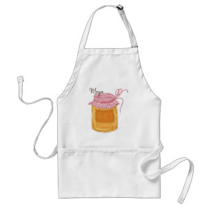 Delantal Rosh Hashanah Whimsical Fun Honey Jar Personalizad