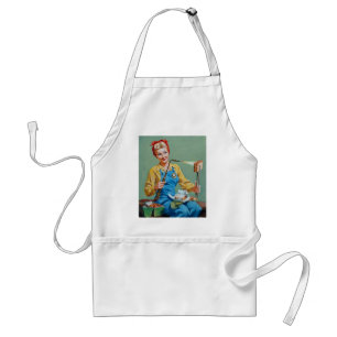 Delantal Rosie the Riveter hace queso tostado
