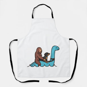 Delantal Rottweiler Bigfoot Sasquatch Loch Ness
