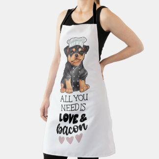 Delantal Rottweiler Chef Bacon & Love