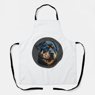 Delantal Rottweiler negro