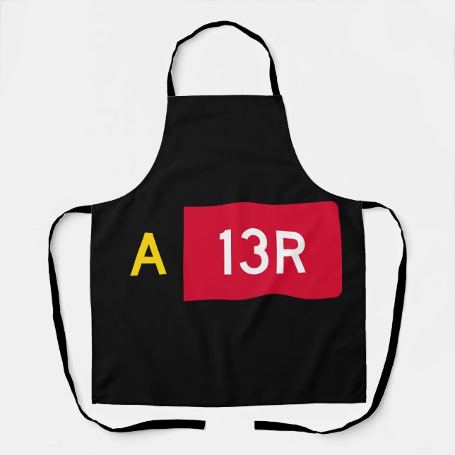 Delantal Rótulo A13R del punto de sujeción (Anverso)