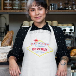 Delantal Rótulo Funny de Las Vegas