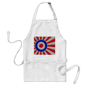 Delantal Roundel Sunburst Design Carbon Fiber Style Decorac