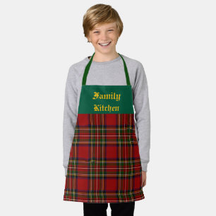 Delantal Royal Stewart Clan Tartan Plaid Personalizado