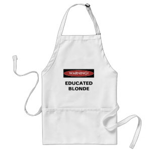 Delantal rubio educado amonestador