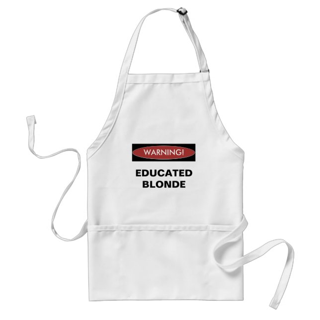Delantal rubio educado amonestador (Frente)
