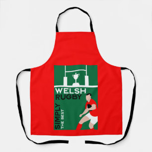 Delantal Rugby Wales Fan Art