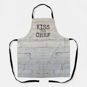 Delantal Rustic Funny Kiss el chef