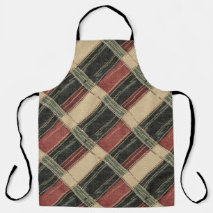 Delantal Rustic Plaid Kitchen Apron