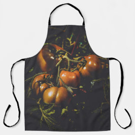 Delantal Rustic Tomatoes Vintage Farmhouse Chef Botanical