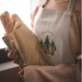 Delantal Rustic Woodland Christmas Photo