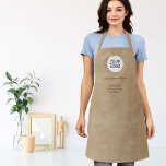Delantal Rústica Añadir tu promoción de marca de Personaliz<br><div class="desc">Rústico Añadir su logotipo con el Apron promocional de la empresa de texto Personalizado. Inserte su logotipo en la plantilla y personalizar el texto,  el nombre de la empresa,  la dirección y la información de contacto. Promoción o entrega de negocios para sus clientes y socios comerciales.</div>
