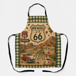Delantal Ruta de Nuevo México 66 Enchanted Café Road