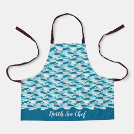Delantal Rutas de Narwhal personalizadas Allover Imprimir V