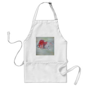 Delantal Ryukin Goldfish Pintura acrílica