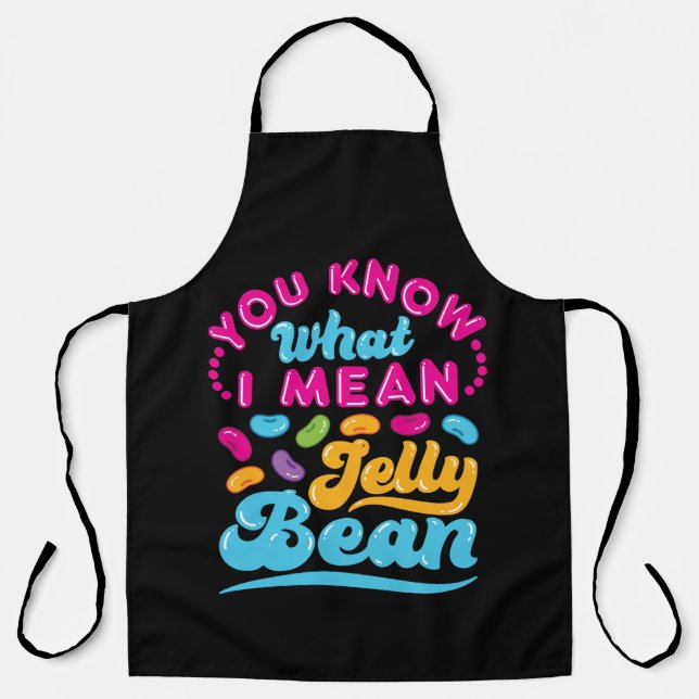 Delantal Sabes A Qué Me Refiero Jelly Bean (Anverso)