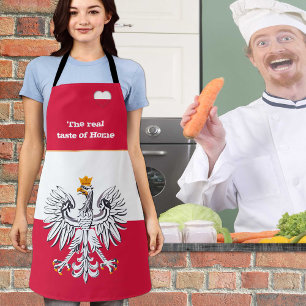 Delantal Sabor de casa y bandera polaca, Polonia/Cocina