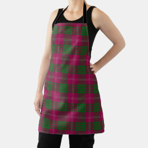 Delantal Sabor de Escocia Clan Crawford Tartán Cuadros