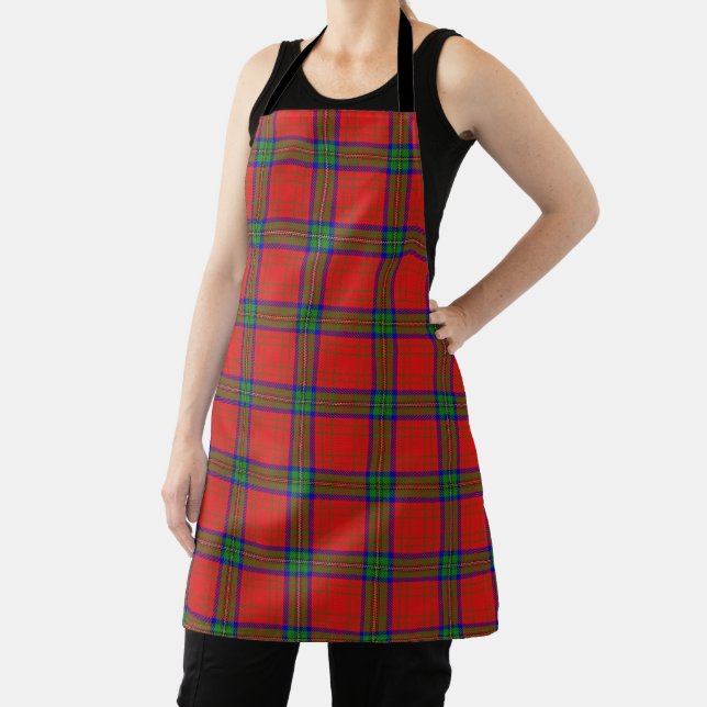 Delantal Sabor de Escocia Clan Madera Roja Tartán (in situ)