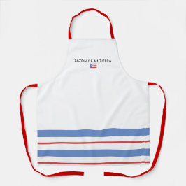 Delantal Sabor de Mi Tierra Bandera de Puerto Rico