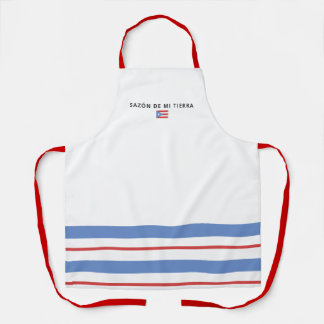 Delantal Sabor de Mi Tierra Bandera de Puerto Rico