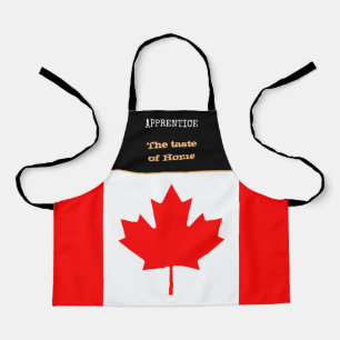 Delantal Sabor del hogar y la bandera canadiense, Canadá/Co