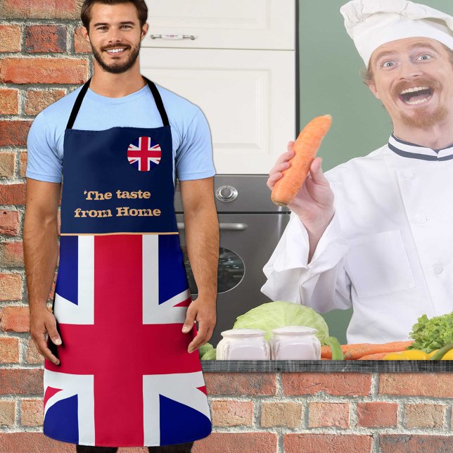 Delantal Sabor desde casa, bandera británica, Reino Unido / (Subido por el creador)