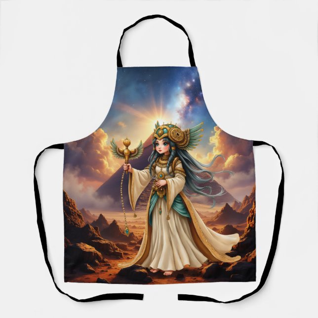 Delantal Sacerdotisa Celestial de la Pirámide Dorada. (Anverso)