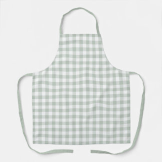 Delantal Sage Farmhouse Gingham Apron