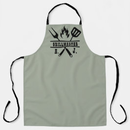 Delantal Sage Green Grillmaster BBQ Apron