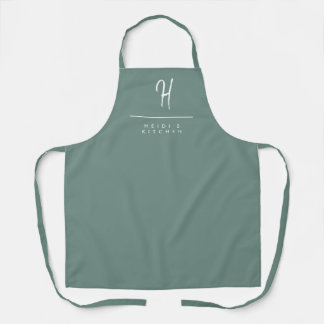 Delantal Sage Oasis Monogramado Apron