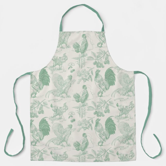 Delantal Sage Rooster Ruckus Apron (Anverso)