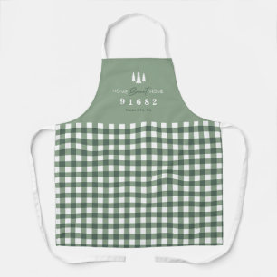 Delantal Sage White Home Sweet Home Personalizado Código po